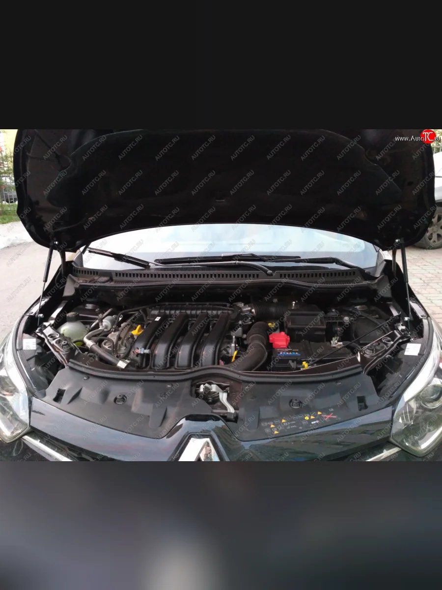 Упоры капота Russtal Renault Kaptur дорестайлинг (2016-2020)  в Самаре Самарской области