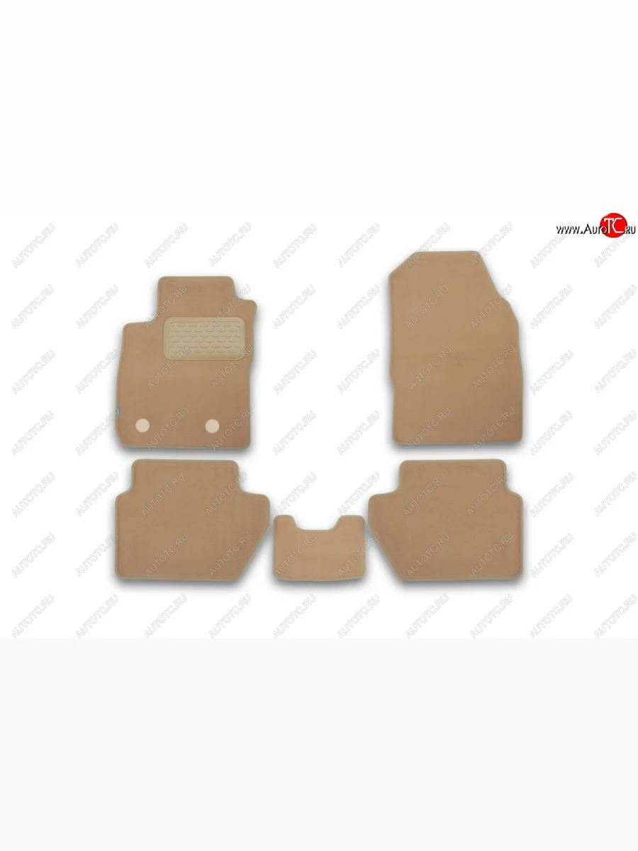 Коврики в салон Klever Premium (текстиль) Ford EcoSport B515 рестайлинг (2017-2019) (Бежевый)  с доставкой в г. Керчь