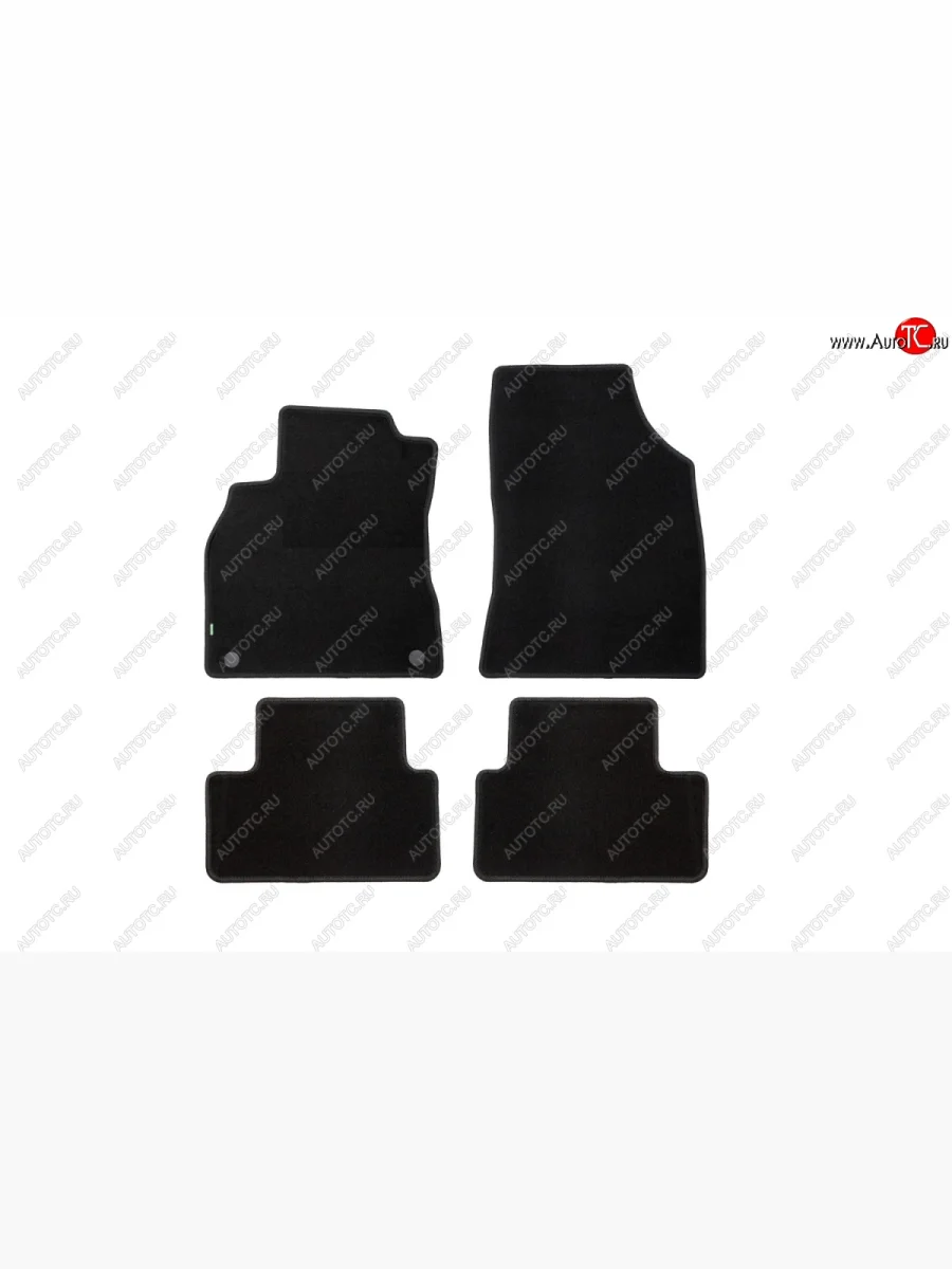 Коврики в салон Klever Econom (текстиль, 4 шт., без подпятника, оверлок) Renault Fluence рестайлинг (2012-2016) (Черный)  в Керчи Республика Крым