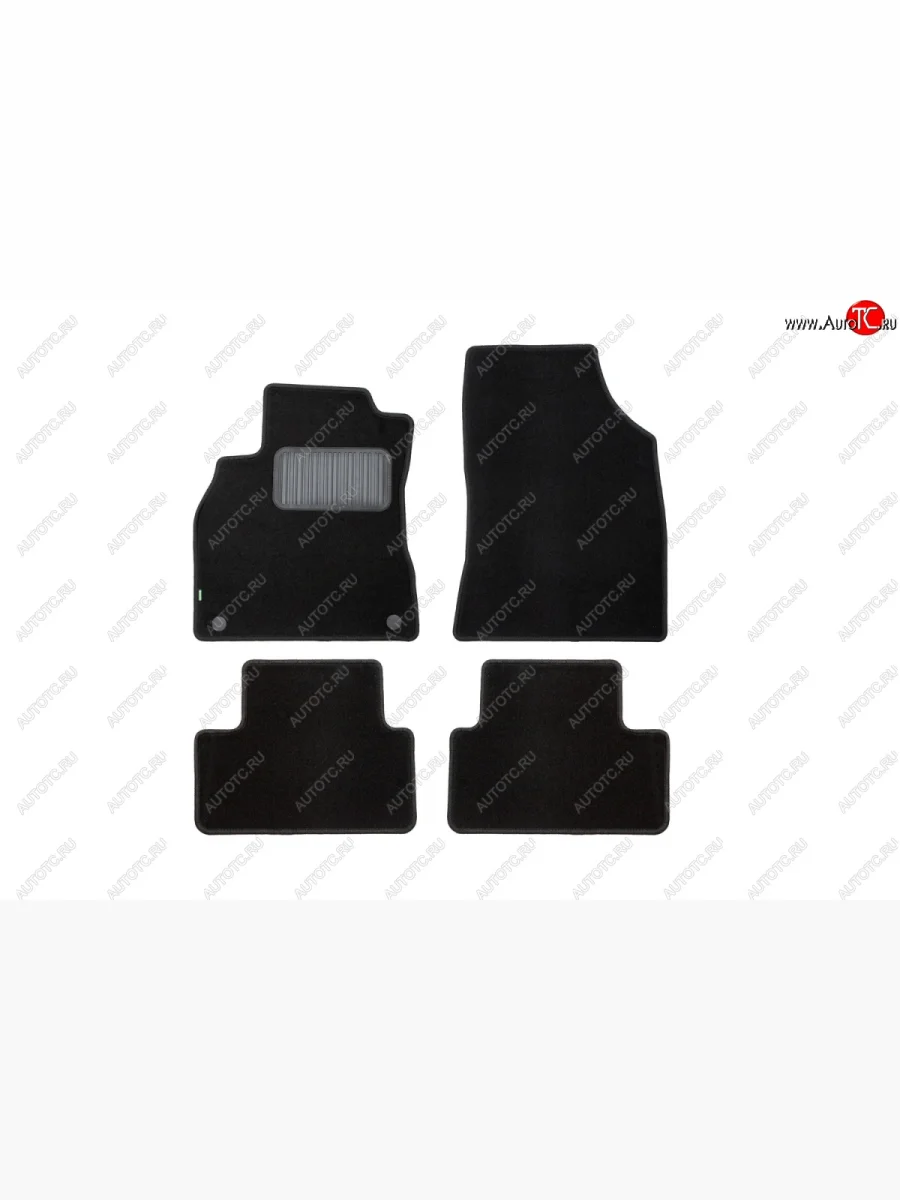 Коврики в салон Klever Standart (текстиль, 4 шт., без подпятника, оверлок) Renault Fluence дорестайлинг (2010-2012)  с доставкой в г. Керчь