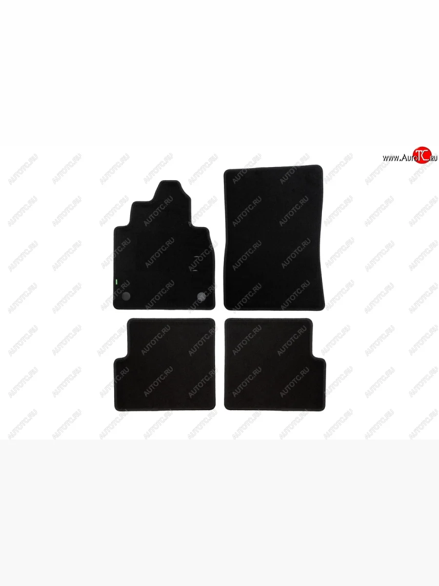 Коврики в салон Klever Econom (текстиль, 4 шт., без подпятника, оверлок, с подстаканниками, АКПП) Mercedes-Benz G class W463 5 дв. дорестайлинг (1989-1994) (Черный)  в Керчи Республика Крым