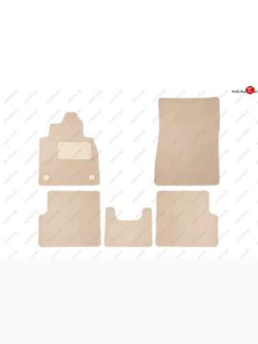 Коврики в салон Klever Premium (текстиль, с подстаканниками, АКПП) (Бежевый) Mercedes-Benz G class  W463 (1989-1994) 5 дв. дорестайлинг