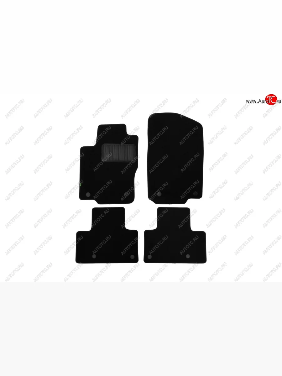 Коврики в салон Klever Standart (текстиль, 4 шт., подпятник, оверлок) Mercedes-Benz GL class X164 дорестайлинг (2006-2009) (Черный)  в Перми Пермском крае