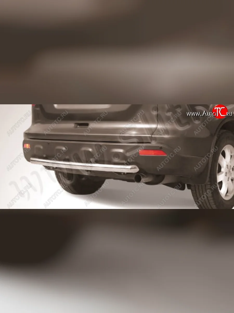 Защита заднего бампера Slitkoff (d57)  Honda CR-V (2009-2012) RE1,RE2,RE3,RE4,RE5,RE7 (Нержавейка, Полированная)  в Керчи Республика Крым