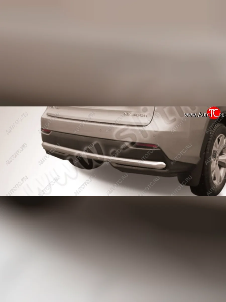 Защита заднего бампера Slitkoff (d57) Lexus NX300h Z10 дорестайлинг (2014-2017) (Нержавейка, Без окраски)  в Самаре Самарской области