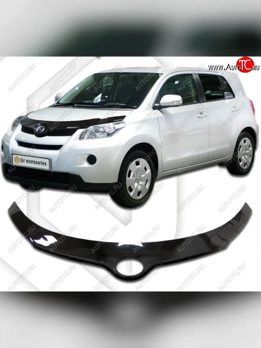 Дефлектор капота CA-Plastiс Exclusive Scion xD (2007-2014) (Classic черный, Без надписи)  в Керчи Республика Крым