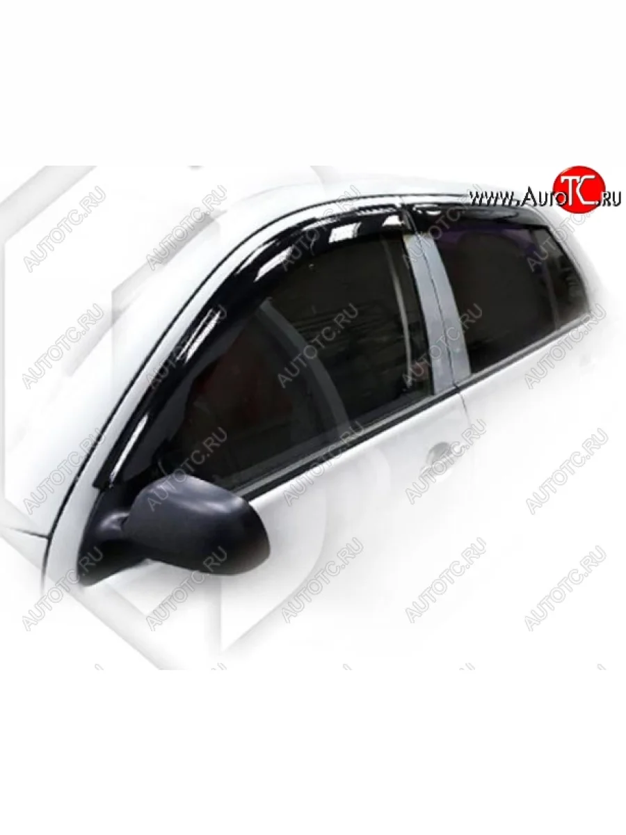 Дефлектора окон CA-Plastic Skoda Fabia Mk1 хэтчбек рестайлинг (2004-2008) (Classic полупрозрачный, Без хром.молдинга)  в Керчи Республика Крым