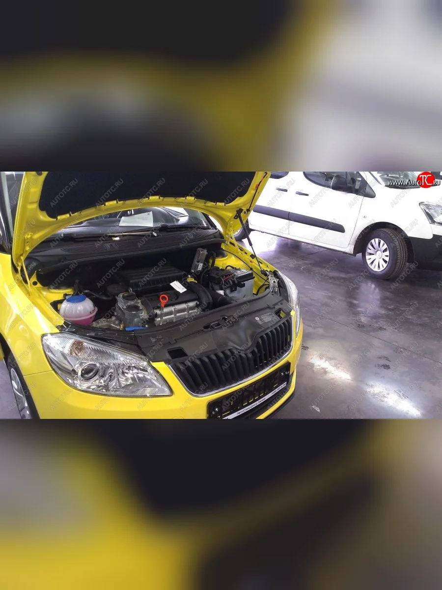 Упоры капота Russtal Skoda Fabia Mk2 универсал рестайлинг (2010-2014) (1 штука)  в Самаре Самарской области