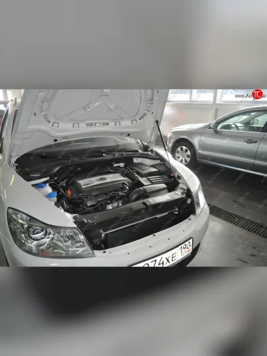 Упоры капота Russtal (1 штука) Skoda Octavia A5 дорестайлинг универсал (2004-2008)