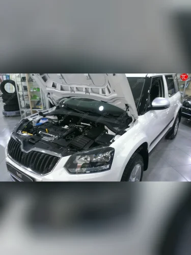 Упоры капота Russtal (1 штука) Skoda Yeti (2013-2018)