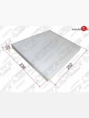 Фильтр салонный SAT (252х236х25 мм) CITROEN Jumper ( 250,  290) (2006-2022), Fiat Ducato ( 250,  290) (2006-2025), Peugeot Boxer ( 250,  290) (2006-2025)