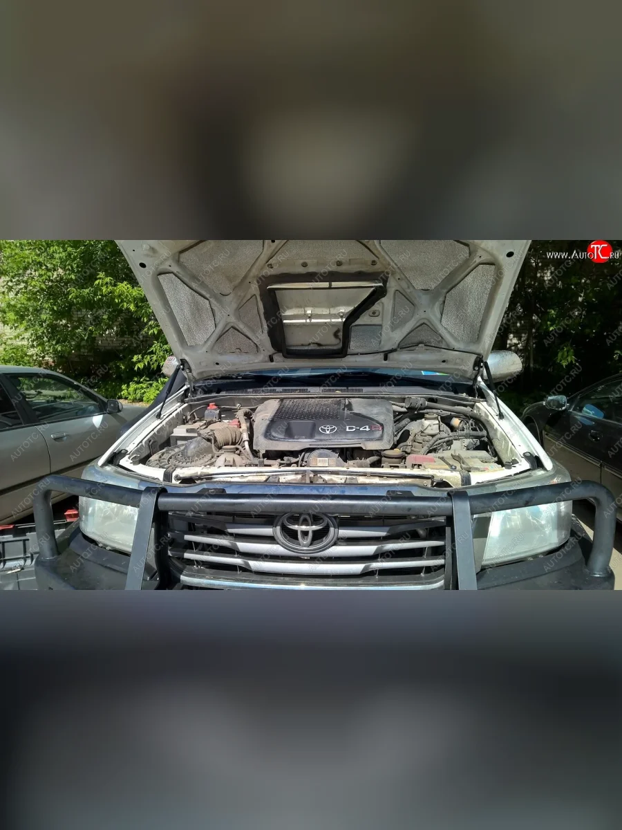 Упоры капота Russtal Toyota Hilux AN10,AN20 дорестайлинг (2004-2008)  в Самаре Самарской области