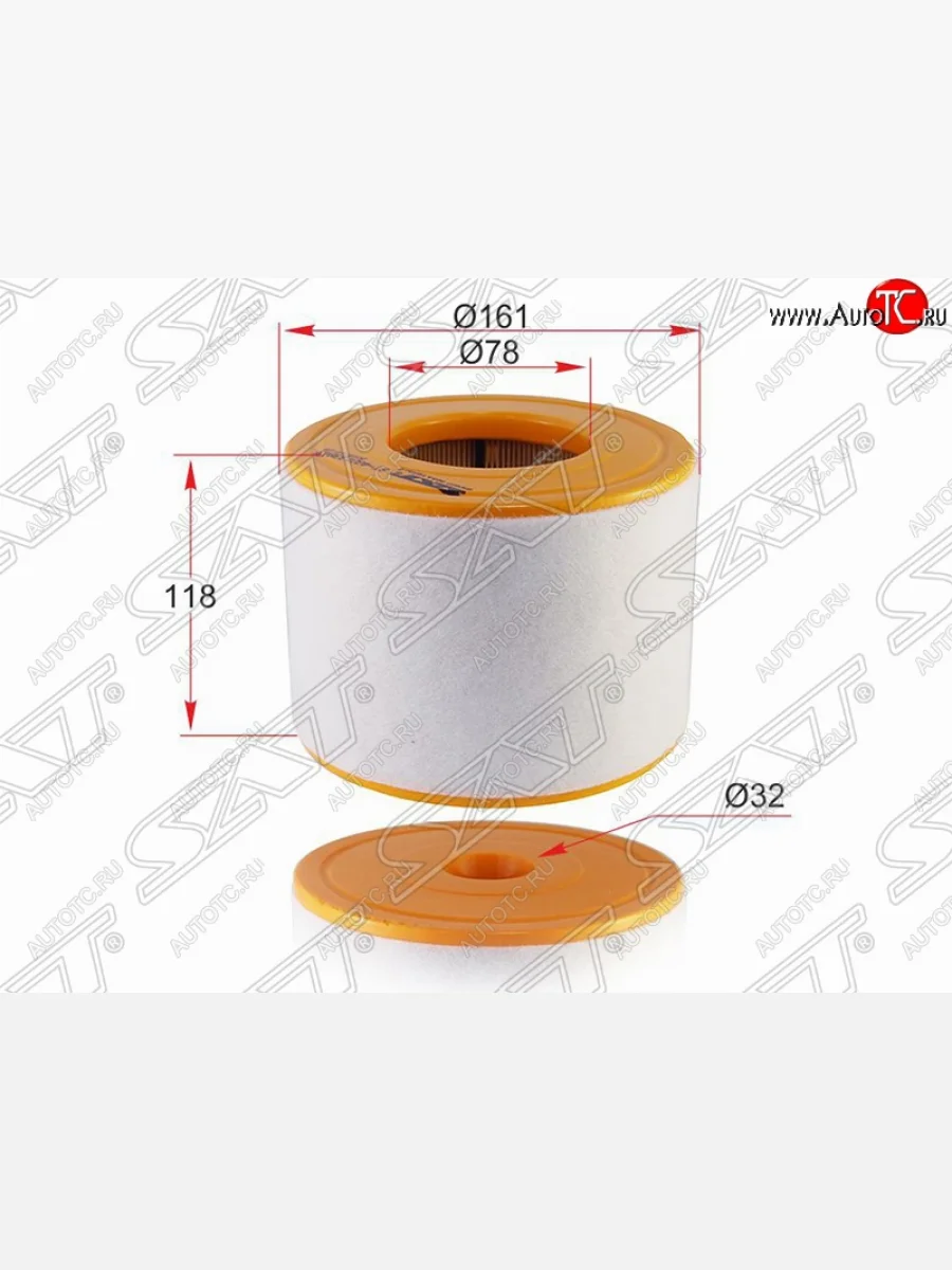 Фильтр воздушный двигателя SAT (1.8/2.0)  Audi  A6  C7, A7  4G, A8  D5  в Воронеже Воронежской области