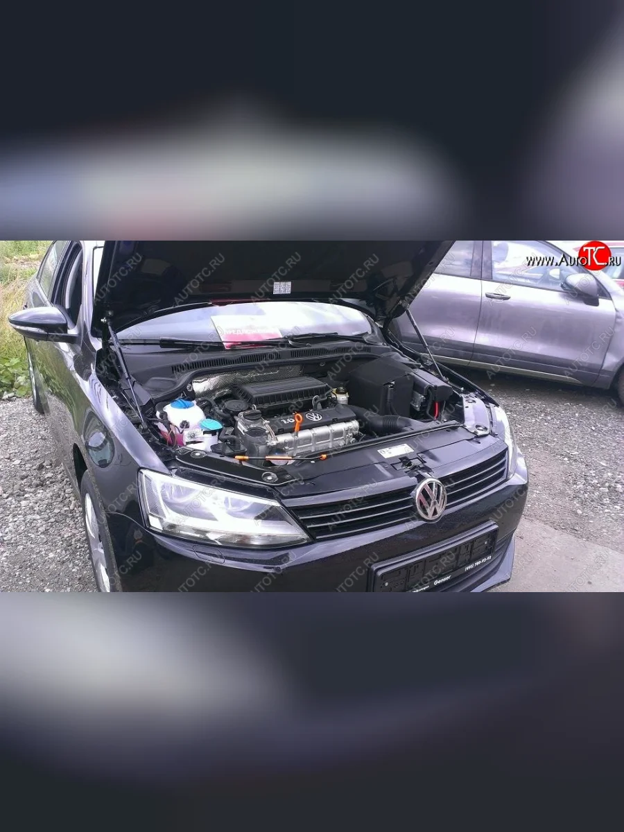 Упоры капота Russtal Volkswagen Jetta A6 седан дорестайлинг (2011-2015)  с доставкой в г. Керчь