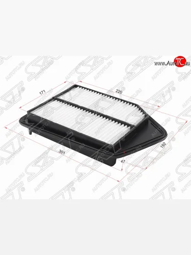 Фильтр воздушный двигателя (2.4) SAT Honda Accord  9 CR (2013-2020) седан дорестайлинг, седан рестайлинг