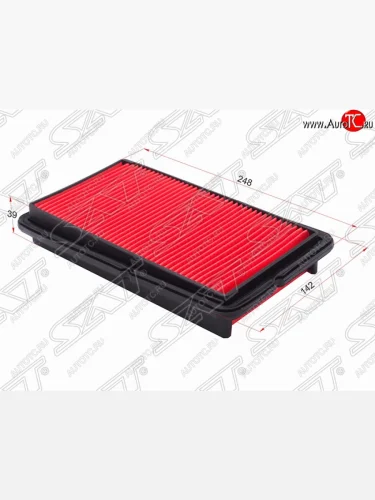 Фильтр воздушный двигателя SAT (248х142х39 мм) Honda Accord  5 CE (1995-1997) универсал рестайлинг