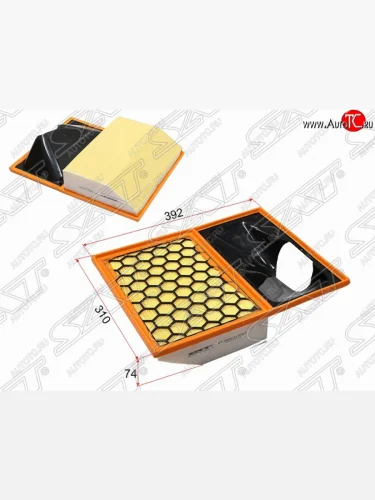 Фильтр воздушный двигателя SAT (392*310*34 мм) Iveco Daily (2006-2019) фургон