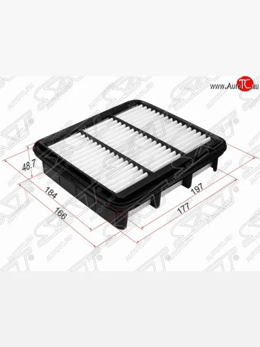 Фильтр воздушный двигателя SAT Hyundai Elantra  HD (2006-2011), Hyundai I30  FD (2007-2012), KIA Ceed  1 ED (2006-2012), KIA Cerato  2 TD (2008-2013), KIA Forte  1 TD (2008-2013)