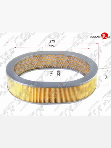 Фильтр воздушный двигателя SAT Nissan Atlas  F23 (1992-2007) правый руль рестайлинг