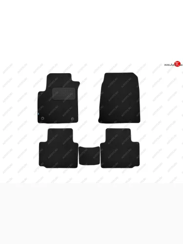 Коврики в салон Klever Premium (текстиль, 5 шт., подпятник, нубуковая лента) (Черный) Haval H2 (2017-2021)