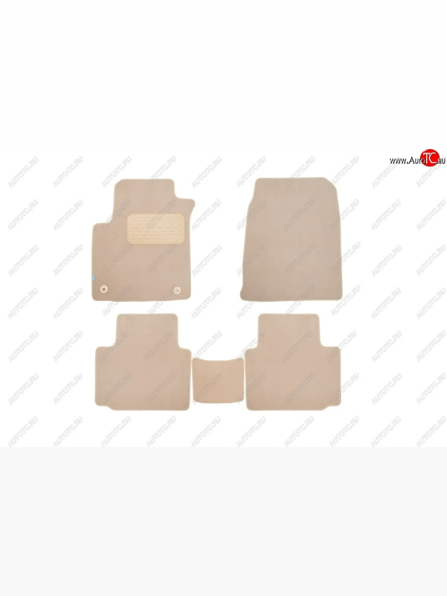 Коврики в салон Klever Premium (текстиль, 5 шт., подпятник, нубуковая лента) Haval H2 (2017-2021) (Бежевый)  с доставкой в г. Керчь
