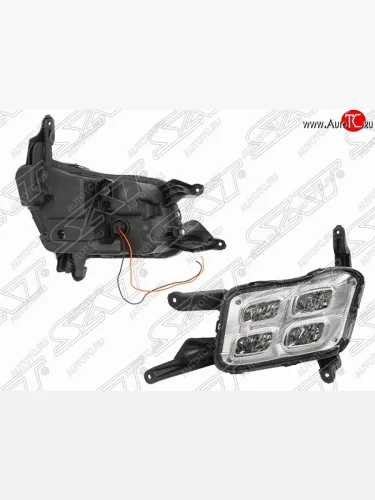 Левая противотуманная фара SAT (ДХО) KIA Optima  3 TF (2013-2016) рестайлинг седан