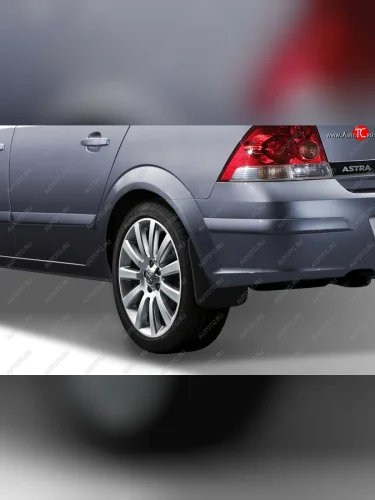 Брызговики Frosch (Задние) Opel Astra  H (2004-2007) седан дорестайлинг