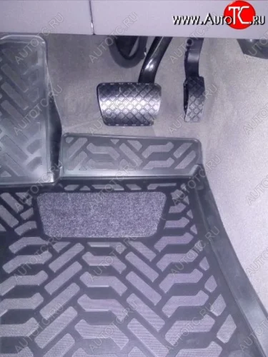 Коврики салона Aileron (3D с подпятником) Volkswagen Touareg 3 CR дорестайлинг (2018-2022)