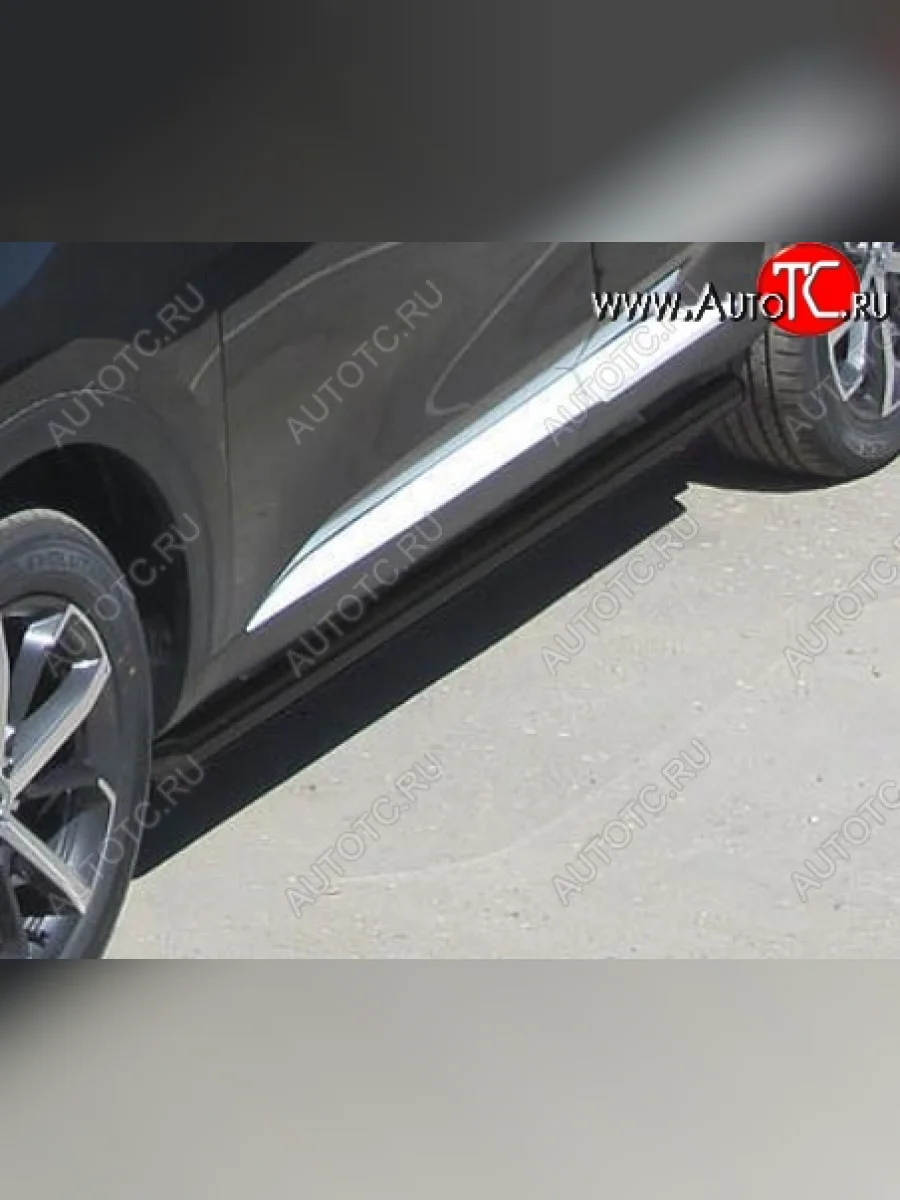 Защита порогов Slitkoff (d57 мм) Haval H9 1-ый рестайлинг (2017-2019) (Сталь с полимерным покрытием. Цвет: чёрный)  в Керчи Республика Крым