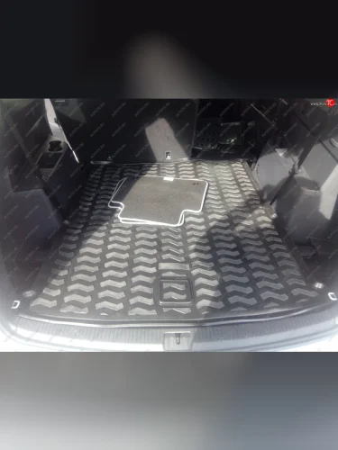 Коврик в багажник Aileron (3ий ряд сложен) Volkswagen Teramont 1 CA1 дорестайлинг (2016-2020)