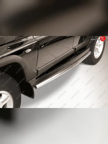 Защита порогов Slitkoff (d57 мм) (Нержавейка) ТАГАЗ Tager 5d (2008-2012)