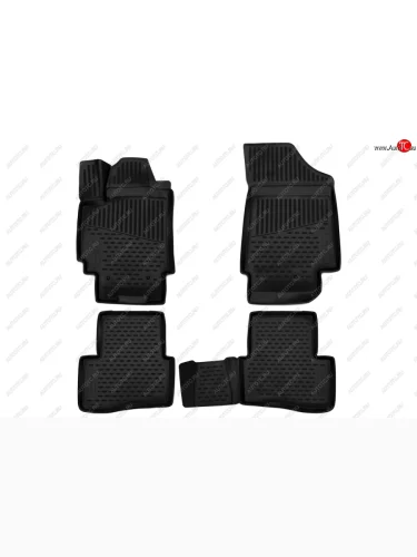 Комплект 3D ковриков в салон с повышенной износостойкостью Format Hyundai Creta GS дорестайлинг (2015-2019)