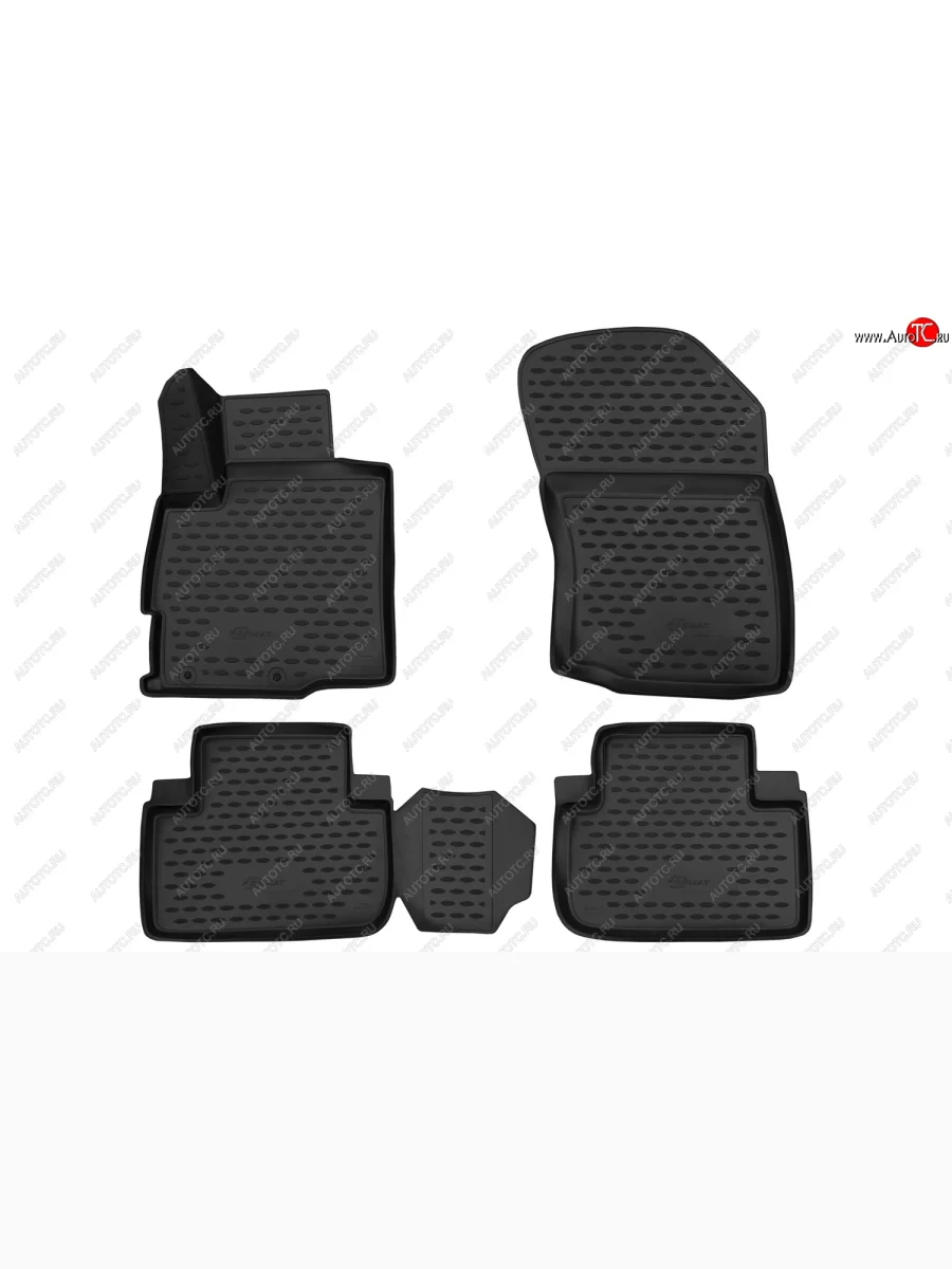 Комплект 3D ковриков в салон с повышенной износостойкостью (2WD) Format Mitsubishi Outlander GF дорестайлинг (2012-2014)  в Керчи Республика Крым