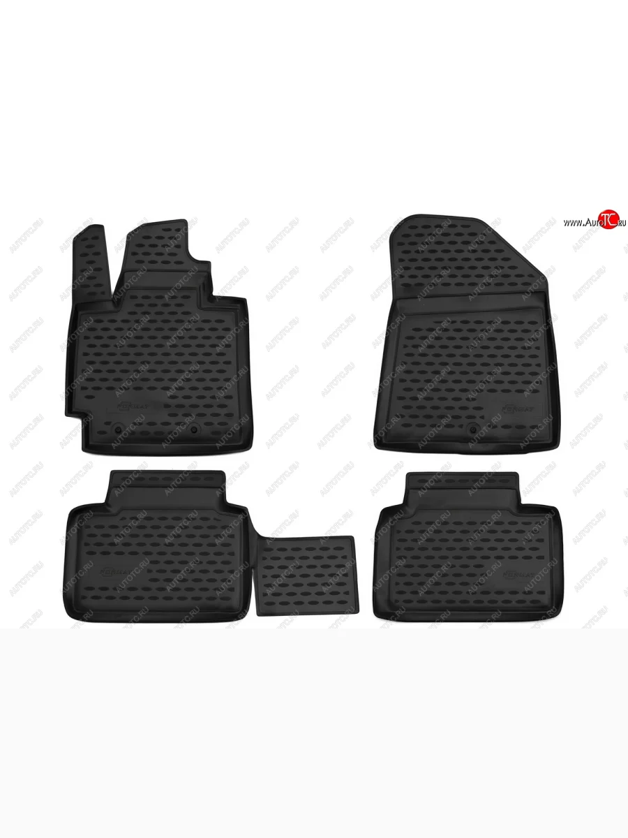 Комплект ковриков в салон с повышенной износостойкостью Format KIA Soul PS рестайлинг (2017-2019)  с доставкой в г. Керчь