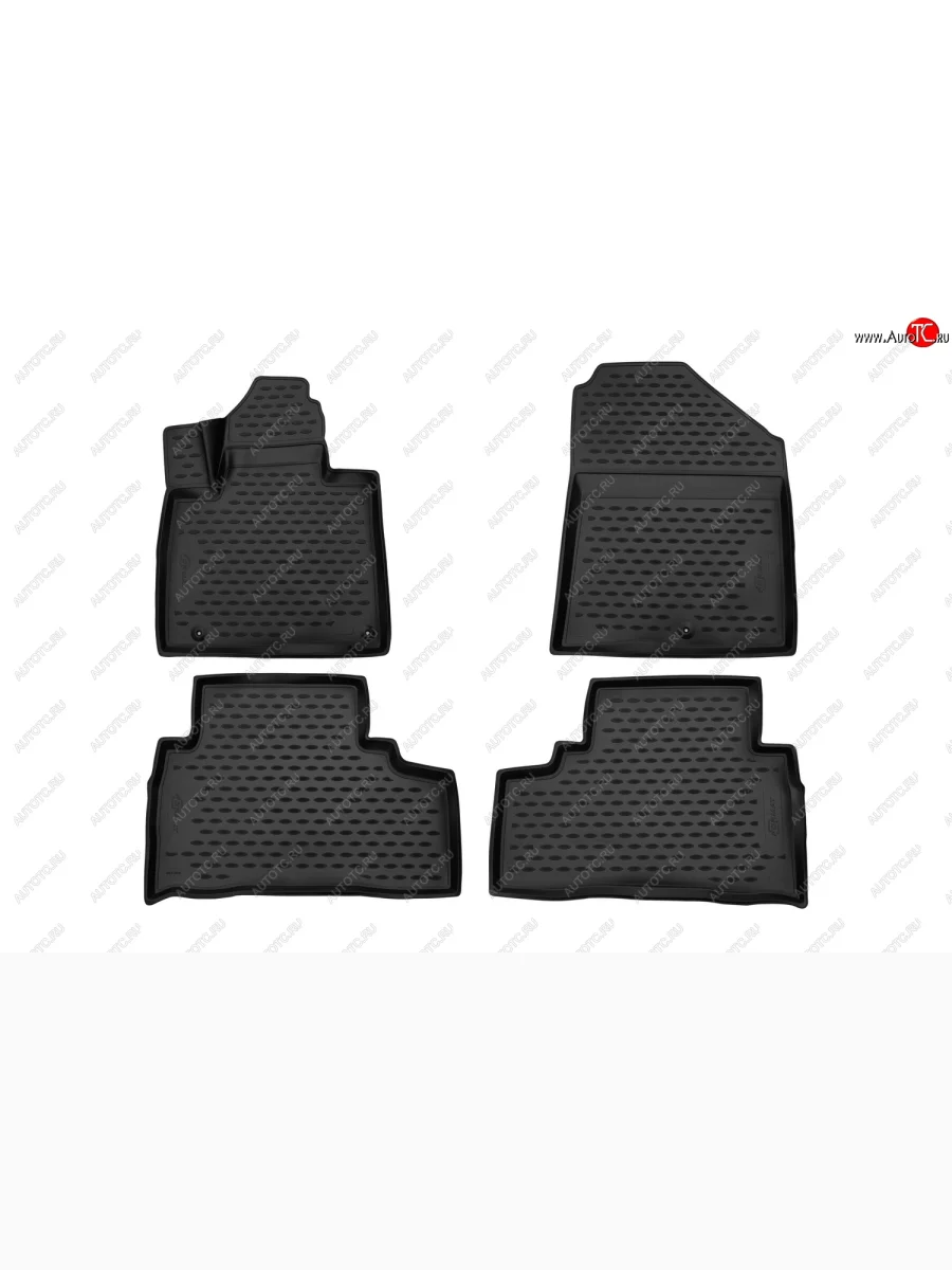 Комплект ковриков в салон с повышенной износостойкостью Format KIA Sorento UM/Prime дорестайлинг (2014-2018)  с доставкой в г. Керчь