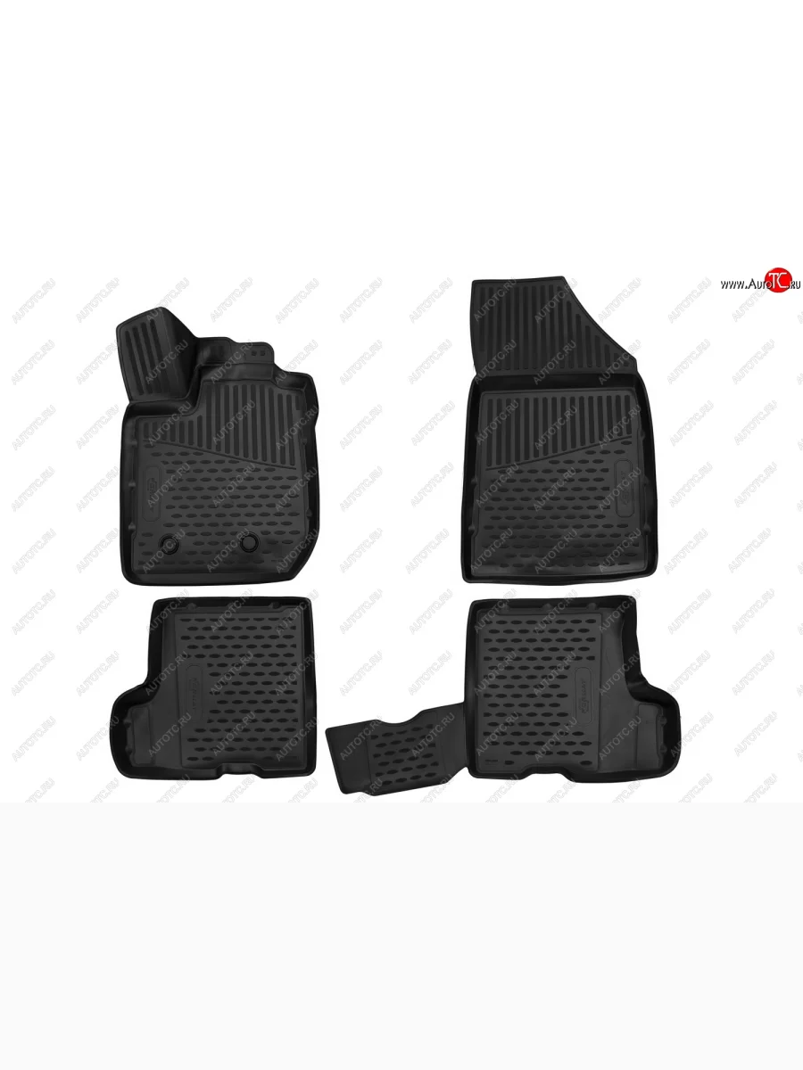 Комплект 3D ковриков в салон с повышенной износостойкостью Format Лада ВАЗ XRAY (2016-2022) (Комплектация без ящика)  в Перми Пермском крае