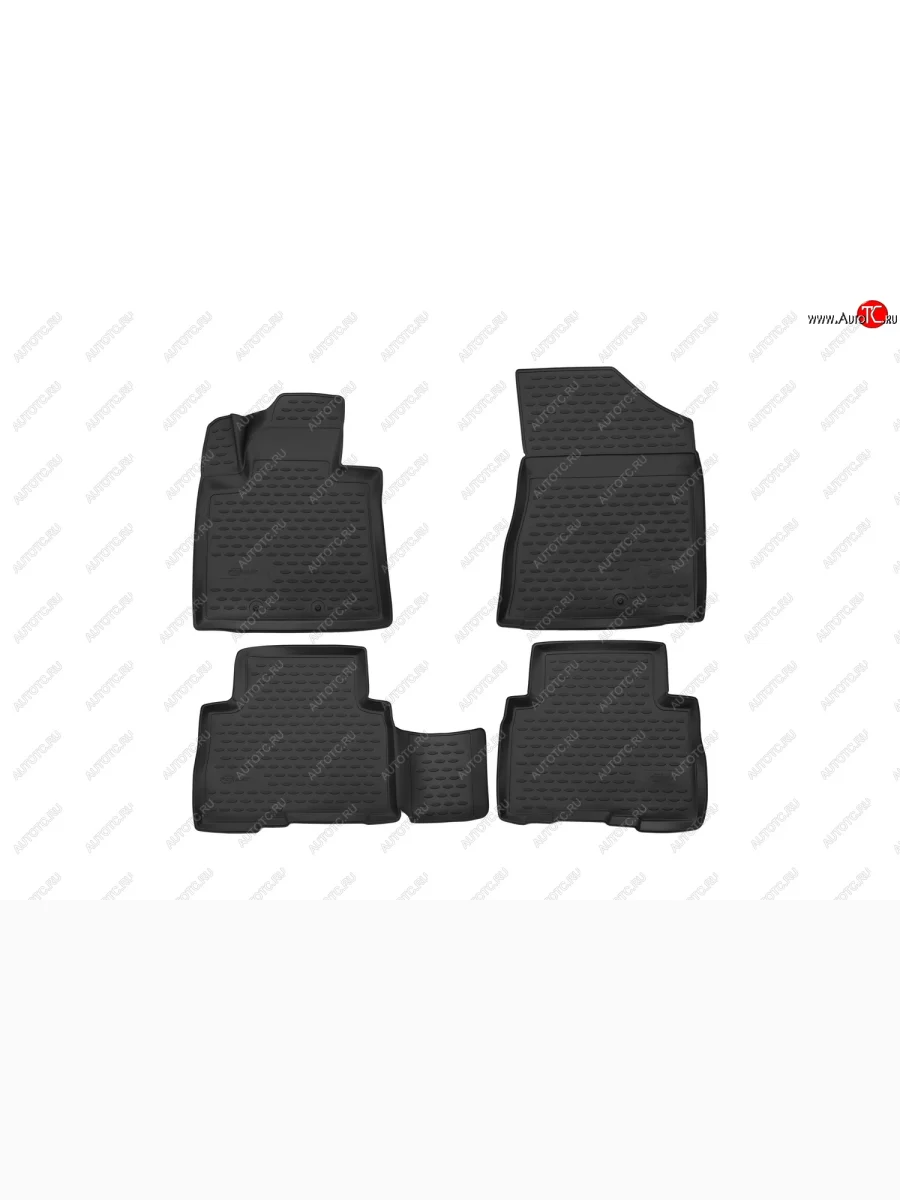 Комплект 3D ковриков в салон с повышенной износостойкостью Format KIA Sorento XM рестайлинг (2012-2015)  в Перми Пермском крае