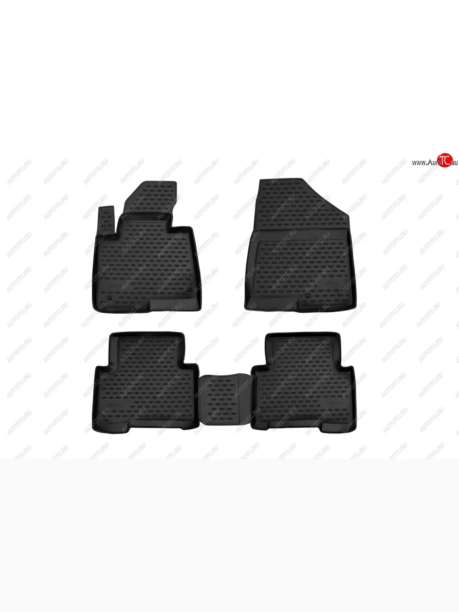 Комплект ковриков в салон с повышенной износостойкостью Format Hyundai Santa Fe DM дорестайлинг (2012-2016)  в Самаре Самарской области