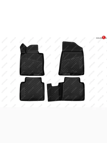 Комплект 3D ковриков в салон с повышенной износостойкостью Format Hyundai Sonata  LF (2017-2019) рестайлинг