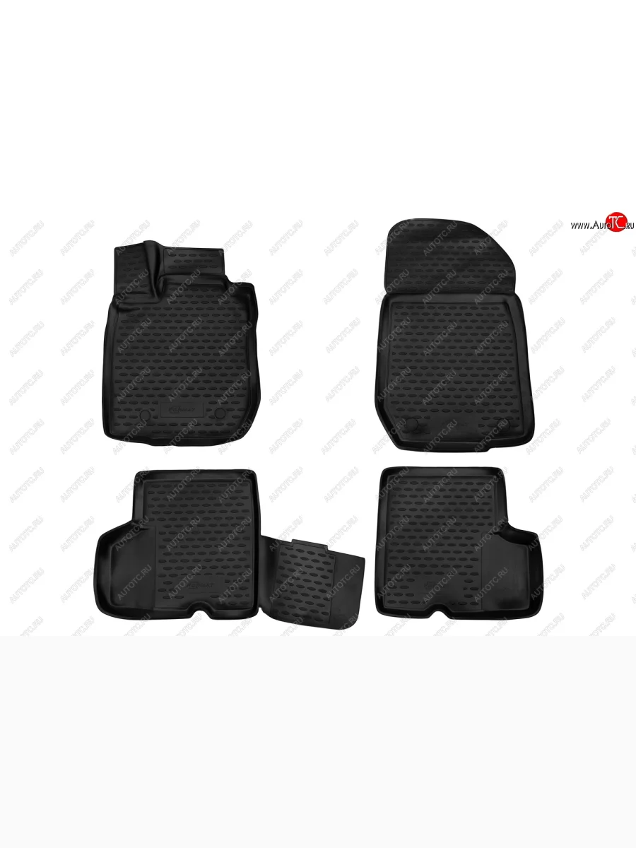 Комплект 3D ковриков в салон с повышенной износостойкостью Format Renault Logan 1 дорестайлинг (2004-2010)  с доставкой в г. Керчь