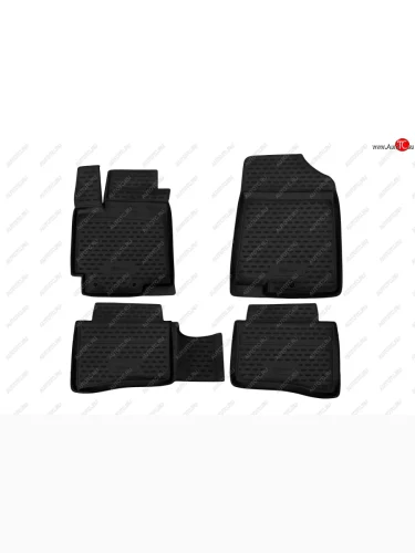 Комплект ковриков в салон с повышенной износостойкостью Format KIA Rio 3 QB хэтчбек 5 дв. рестайлинг (2015-2017)