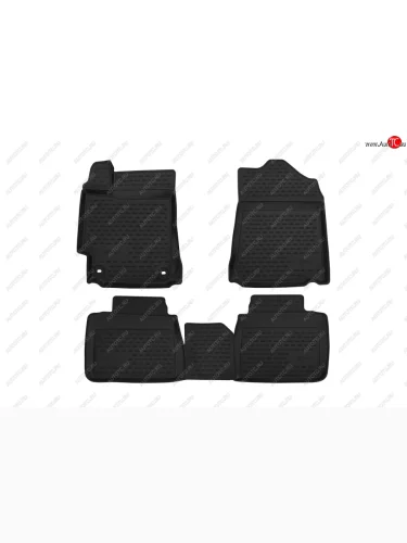 Комплект 3D ковриков в салон с повышенной износостойкостью Format Toyota Camry  XV55 (2014-2018) 1-ый рестайлинг, 2-ой рестайлинг