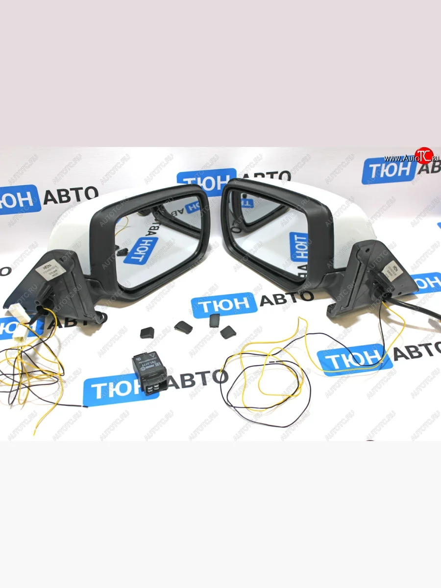 Боковые зеркала в стиле AMG Тюн-Авто (2 шт., электрорегулировка, анти-блик, подогрев) Лада ВАЗ нива 4х4 2121 (Legend) 3 дв. 2-ой рестайлинг (2021-2025) (Белый , Неокрашенное)  в Керчи Республика Крым