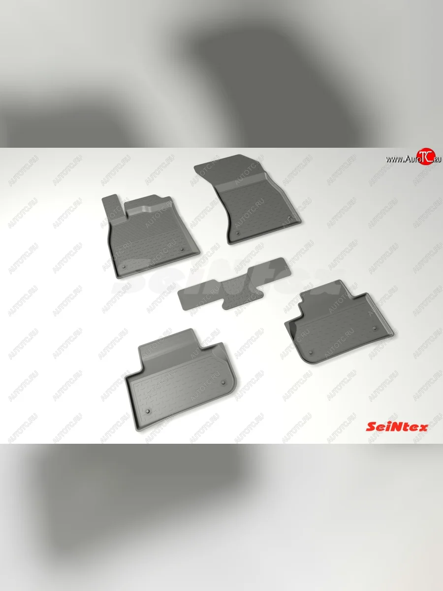 Резиновые коврики в салон с высоким бортом SeiNtex Audi Q5 FY дорестайлинг (2017-2020)  с доставкой в г. Пермь