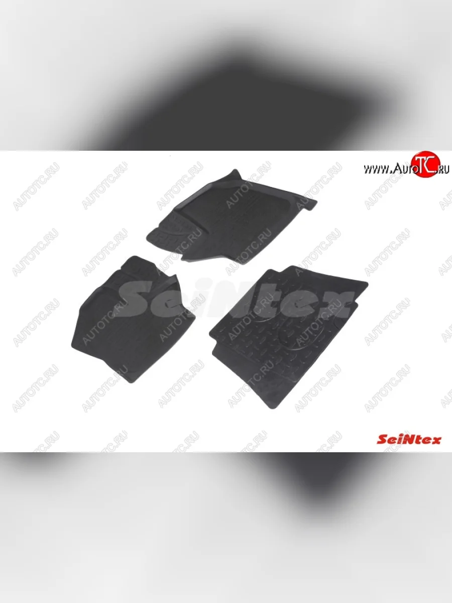 Резиновые коврики в салон с высоким бортом SeiNtex ГАЗ ГАЗон Next (2014-2025)  в Керчи Республика Крым