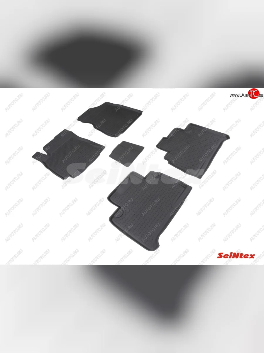 Резиновые коврики в салон с высоким бортом SeiNtex Geely Emgrand X7 2-ой рестайлинг (2019-2021)  с доставкой в г. Керчь