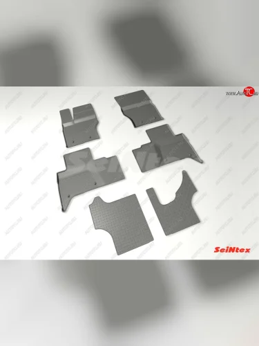 Резиновые коврики в салон с высоким бортом SeiNtex Land Rover Discovery 5 L462 дорестайлинг (2016-2020)