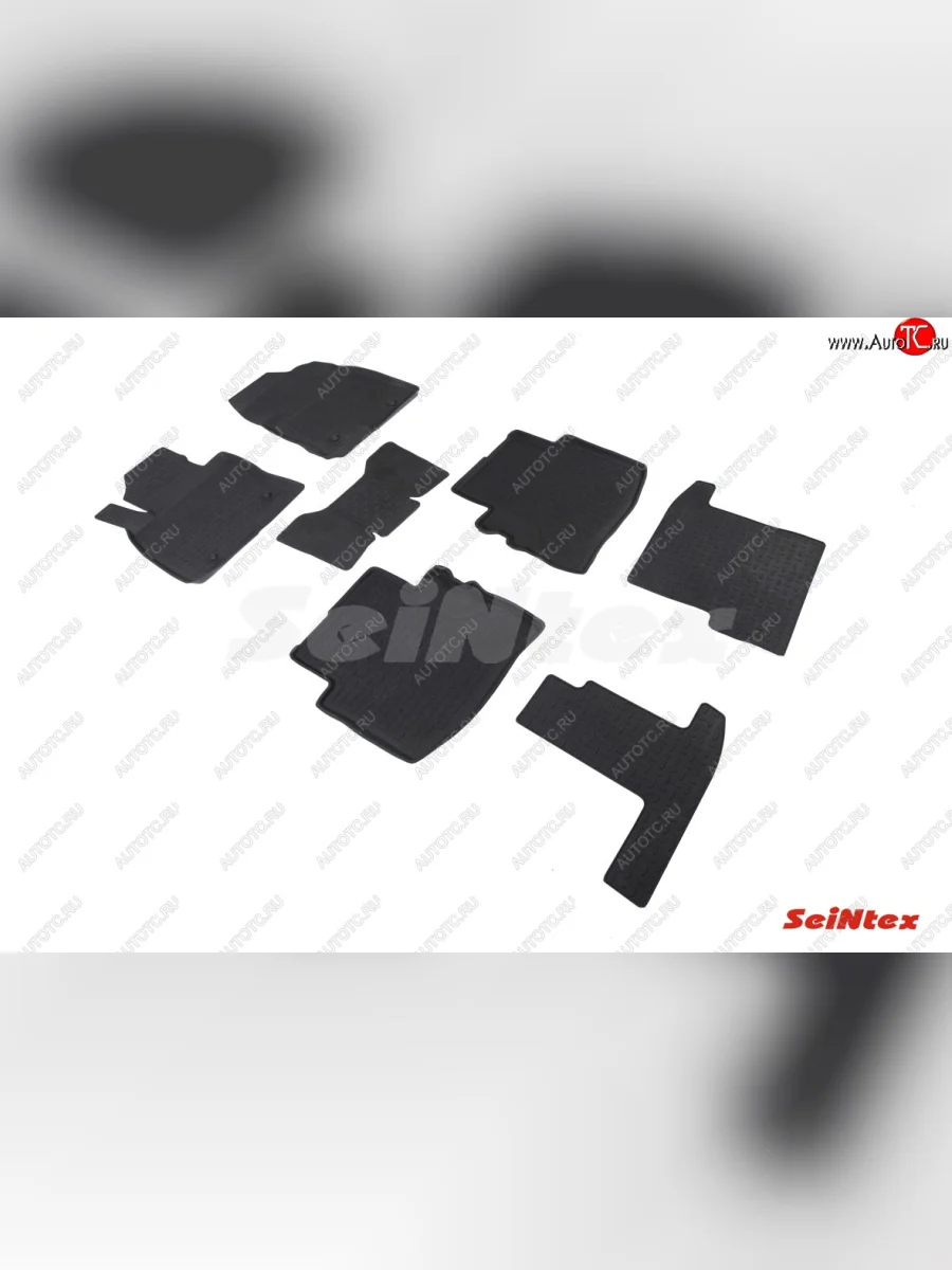 Резиновые коврики в салон с высоким бортом SeiNtex Mazda CX-9 TC дорестайлинг (2015-2025)  с доставкой в г. Керчь