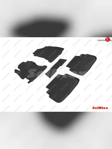 Резиновые коврики в салон с высоким бортом SeiNtex Subaru XV GT/G24 дорестайлинг (2017-2021)