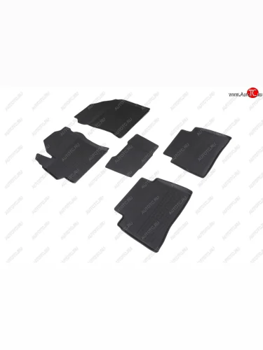 Резиновые коврики в салон с высоким бортом SeiNtex Toyota Corolla E210 седан дорестайлинг (2018-2022)